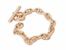 Load image into Gallery viewer, 新品同様 HERMES エルメス シェーヌダンクルPM ブレスレット フランス製 19コマ イエローゴールド 18k 58,5g 中古 4b003608