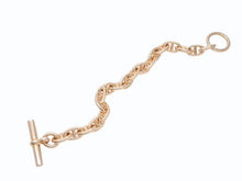 Load image into Gallery viewer, 新品同様 HERMES エルメス シェーヌダンクルPM ブレスレット フランス製 19コマ イエローゴールド 18k 58,5g 中古 4b003608