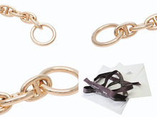 Load image into Gallery viewer, 新品同様 HERMES エルメス シェーヌダンクルPM ブレスレット フランス製 19コマ イエローゴールド 18k 58,5g 中古 4b003608