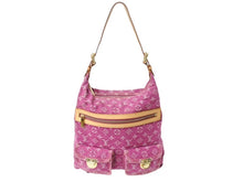 Load image into Gallery viewer, 極美品 LOUIS VUITTON ルイヴィトン バギーGM ショルダーバッグ 2WAY M95210 モノグラム デニム ピンク ゴールド金具 中古 4b003609
