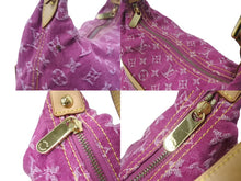 Load image into Gallery viewer, 極美品 LOUIS VUITTON ルイヴィトン バギーGM ショルダーバッグ 2WAY M95210 モノグラム デニム ピンク ゴールド金具 中古 4b003609