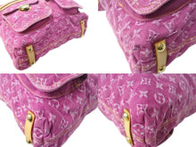 Load image into Gallery viewer, 極美品 LOUIS VUITTON ルイヴィトン バギーGM ショルダーバッグ 2WAY M95210 モノグラム デニム ピンク ゴールド金具 中古 4b003609