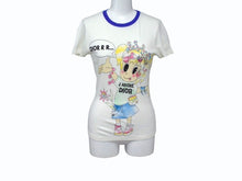 画像をギャラリービューアに読み込む, 極美品 Christian Dior クリスチャンディオール J'ADORE DIOR ジャドール 半袖Tシャツ 5E16155204 サイズ38 プリント ホワイト 中古 4b003618