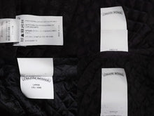 画像をギャラリービューアに読み込む, 極美品 CHROME HEARTS クロムハーツ カバーオール レザージャケット サイズL クロスボール スクロールラベルロゴ金具 ブラック 中古 4b003626