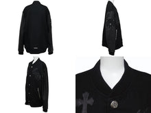 画像をギャラリービューアに読み込む, 極美品 CHROME HEARTS クロムハーツ Letterman レターマン スタジャン サイズXL セメタリークロスパッチ 15パッチ BSフレア 中古 4b003627