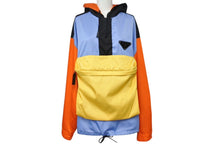 画像をギャラリービューアに読み込む, PRADA プラダ 20SS ナイロンアノラックジャケット SGB407 サイズS FRANK OCEAN着用 トライアングルロゴ マルチカラー 美品 中古 4b003629