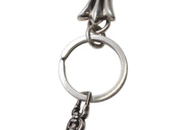 画像をギャラリービューアに読み込む, CHROME HEARTS クロムハーツ ラージクロス キーリング Wダガー 重量約51.9g STERLING刻印 スターリングシルバー 美品 中古 4b003632
