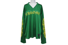 画像をギャラリービューアに読み込む, 新品未使用 CHROME HEARTS クロムハーツ カットソー CHプリント MESH WARM UP JERSEY RN#97729 ナイロン ポリエステル グリーン イエロー サイズM 中古 4b003633