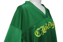 画像をギャラリービューアに読み込む, 新品未使用 CHROME HEARTS クロムハーツ カットソー CHプリント MESH WARM UP JERSEY RN#97729 ナイロン ポリエステル グリーン イエロー サイズM 中古 4b003633