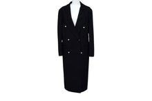 画像をギャラリービューアに読み込む, CELINE セリーヌ コート ロングコート フィービー期 ヴィンテージ パールボタン カシミヤ キュプラ サイズ34 イタリア製 ブラック 美品 中古 4b003640