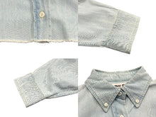 Load image into Gallery viewer, 極美品 MIUMIU ミュウミュウ ヴィンテージ加工デニムシャンブレーシャツ GWC096 インディゴ コットン サイズ42 中古 4b003641