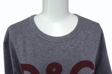 画像をギャラリービューアに読み込む, DOLCE&amp;GABBANA ドルチェアンドガッバーナ KING ＆ QUEEN ロゴ 半袖Ｔシャツ グレー レッド コットン G8HR8T サイズS 美品 中古 4b003642