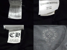 画像をギャラリービューアに読み込む, CHROME HEARTS クロムハーツ 半袖Ｔシャツ スクロールラベル コットン ブラック ホワイト アメリカ製 サイズM 良品 中古 4b003643