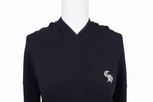 画像をギャラリービューアに読み込む, CHROME HEARTS クロムハーツ パーカー CHロゴ サーマルフーディー 刺繍 RN#97729 コットン ライクラ ブラック サイズXS 美品 中古 4b003644