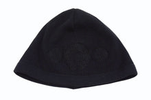 Load image into Gallery viewer, CHROME HEARTS クロムハーツ ホースシュー サーマル ビーニー ニット帽 U.S.A製 コットン ブラック サイズ23cm 美品 中古 4b003652
