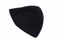 Load image into Gallery viewer, CHROME HEARTS クロムハーツ ホースシュー サーマル ビーニー ニット帽 U.S.A製 コットン ブラック サイズ23cm 美品 中古 4b003652