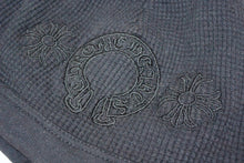 Load image into Gallery viewer, CHROME HEARTS クロムハーツ ホースシュー サーマル ビーニー ニット帽 U.S.A製 コットン ブラック サイズ23cm 美品 中古 4b003652