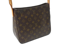 Load image into Gallery viewer, LOUIS VUITTON ルイヴィトン ルーピングMM ワンショルダーバッグ M51146 モノグラム ブラウン ゴールド金具 美品 中古 4b003653