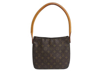 Load image into Gallery viewer, LOUIS VUITTON ルイヴィトン ルーピングMM ワンショルダーバッグ M51146 モノグラム ブラウン ゴールド金具 美品 中古 4b003654