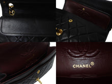 Load image into Gallery viewer, 極美品 CHANEL シャネル マトラッセ23 Wフラップ Wチェーンショルダーバッグ 4番台 ラムスキン ココマーク ブラック ゴールド金具 中古 4b003656