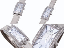 Load image into Gallery viewer, 極美品 HARRY WINSTON ハリーウィンストン 330LQW Avenue C White Shell アヴェニュー K18WG ダイヤベゼル ホワイト 中古 4b003657