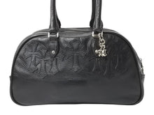 画像をギャラリービューアに読み込む, CHROME HEARTS クロムハーツ ジムバッグ スモール ハンドバッグ セメタリークロスパッチ 14パッチ ブラック 美品 中古 4b003660