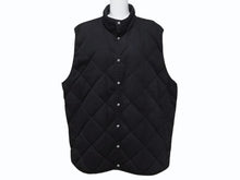 画像をギャラリービューアに読み込む, CHROME HEARTS クロムハーツ キルティングベスト サイズXXL クロスボールボタン スクロールラベルロゴ金具 中綿入り 美品 中古 4b003661