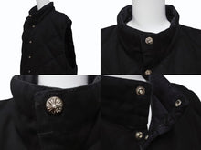 画像をギャラリービューアに読み込む, CHROME HEARTS クロムハーツ キルティングベスト サイズXXL クロスボールボタン スクロールラベルロゴ金具 中綿入り 美品 中古 4b003661