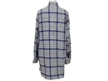 画像をギャラリービューアに読み込む, CHROME HEARTS クロムハーツ CHクロスパッチ 長袖シャツ サイズM 2パッチ フレアニー クロスボールボタン チェック柄 美品 中古 4b003663