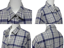画像をギャラリービューアに読み込む, CHROME HEARTS クロムハーツ CHクロスパッチ 長袖シャツ サイズM 2パッチ フレアニー クロスボールボタン チェック柄 美品 中古 4b003663