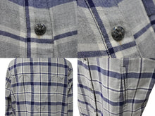 画像をギャラリービューアに読み込む, CHROME HEARTS クロムハーツ CHクロスパッチ 長袖シャツ サイズM 2パッチ フレアニー クロスボールボタン チェック柄 美品 中古 4b003663