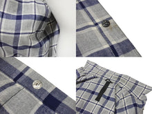 画像をギャラリービューアに読み込む, CHROME HEARTS クロムハーツ CHクロスパッチ 長袖シャツ サイズM 2パッチ フレアニー クロスボールボタン チェック柄 美品 中古 4b003663