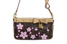 Load image into Gallery viewer, 新品未使用 LOUIS VUITTON ルイヴィトン 村上隆 LV × TM モノグラム チェリーブロッサム ポシェット・アクセソワール ハンドバッグ M13666 中古 4b003665