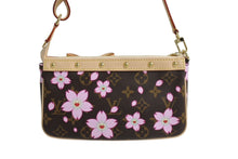 Load image into Gallery viewer, 新品未使用 LOUIS VUITTON ルイヴィトン 村上隆 LV × TM モノグラム チェリーブロッサム ポシェット・アクセソワール ハンドバッグ M13666 中古 4b003665