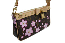 Load image into Gallery viewer, 新品未使用 LOUIS VUITTON ルイヴィトン 村上隆 LV × TM モノグラム チェリーブロッサム ポシェット・アクセソワール ハンドバッグ M13666 中古 4b003665