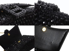画像をギャラリービューアに読み込む, BALENCIAGA バレンシアガ Hourglass XS アワーグラス ハンドバッグ パリクチュールストア限定品 スワロフスキー ブラック 美品 中古 4b003667