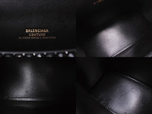 画像をギャラリービューアに読み込む, BALENCIAGA バレンシアガ Hourglass XS アワーグラス ハンドバッグ パリクチュールストア限定品 スワロフスキー ブラック 美品 中古 4b003667