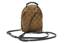 画像をギャラリービューアに読み込む, LOUIS VUITTON ルイ ヴィトン モノグラム リバース パームスプリングス ミニ デイパック M44872 マロン ブラック 美品 中古 4b003669