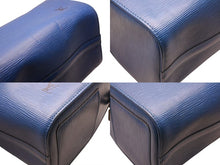 Load image into Gallery viewer, LOUIS VUITTON ルイヴィトン エピレザー スピーディ25 M43015 ハンドバッグ ミニボストン トレドブルー ゴールド金具 美品 中古 4b003671