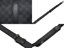 画像をギャラリービューアに読み込む, 極美品 LOUISVUITTON ルイヴィトン キーポルバンドリエール45 ボストンバッグ N41418 ダミエグラフィット ブラック 中古 4b003672