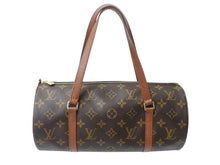 Load image into Gallery viewer, 極美品 LOUIS VUITTON ルイヴィトン パピヨン30 ハンドバッグ モノグラム M51366 筒型 モノグラムキャンバス ゴールド金具 ブラウン 中古 4b003676