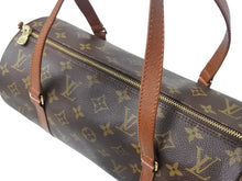 Load image into Gallery viewer, 極美品 LOUIS VUITTON ルイヴィトン パピヨン30 ハンドバッグ モノグラム M51366 筒型 モノグラムキャンバス ゴールド金具 ブラウン 中古 4b003676