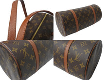 Load image into Gallery viewer, 極美品 LOUIS VUITTON ルイヴィトン パピヨン30 ハンドバッグ モノグラム M51366 筒型 モノグラムキャンバス ゴールド金具 ブラウン 中古 4b003676