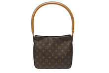 Load image into Gallery viewer, LOUIS VUITTON ルイヴィトン ルーピングMM ワンショルダーバッグ M51146 モノグラム PVC レザー ブラウン ゴールド金具 美品 中古 4b003678