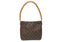 Load image into Gallery viewer, LOUIS VUITTON ルイヴィトン ルーピングMM ワンショルダーバッグ M51146 モノグラム PVC レザー ブラウン ゴールド金具 美品 中古 4b003679