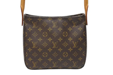 Load image into Gallery viewer, LOUIS VUITTON ルイヴィトン ルーピングMM ワンショルダーバッグ M51146 モノグラム PVC レザー ブラウン ゴールド金具 美品 中古 4b003679