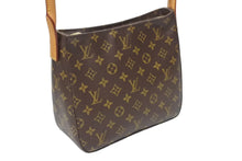 Load image into Gallery viewer, LOUIS VUITTON ルイヴィトン ルーピングMM ワンショルダーバッグ M51146 モノグラム PVC レザー ブラウン ゴールド金具 美品 中古 4b003679
