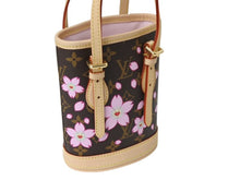 Load image into Gallery viewer, 新品未使用 LOUIS VUITTON LV × TM ルイヴィトン ナノ バケット ハンドバッグ M13417 モノグラム チェリーブロッサム 村上隆 中古 4b003680
