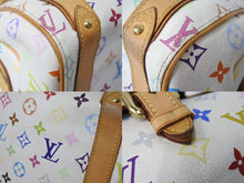 Load image into Gallery viewer, LOUIS VUITTON ルイヴィトン プリシラ ハンドバッグ M40096 モノグラム マルチカラー ホワイト 村上隆 美品 中古 4b003688