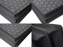 画像をギャラリービューアに読み込む, GOYARD ゴヤール ビジネスバッグ シープル フリーフケース グレー PVCレザー シルバー金具 美品 中古 4b003689